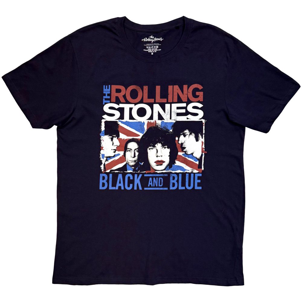 The Rolling Stones - Black And Blue Mens Tshirt - Dark blue
